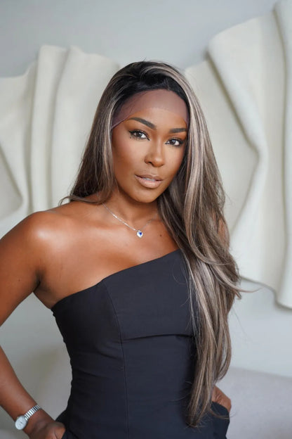 Lace front Premium Cida color 26R