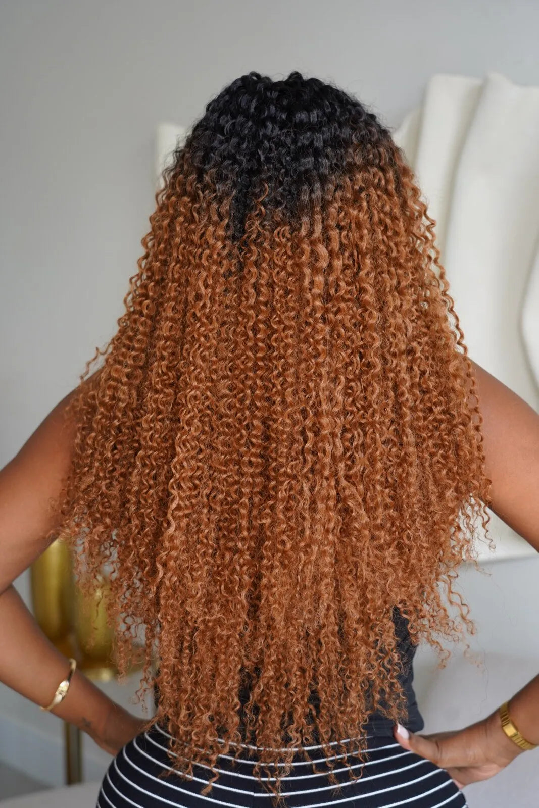 Lace front Bio Curly color TT1B/C30
