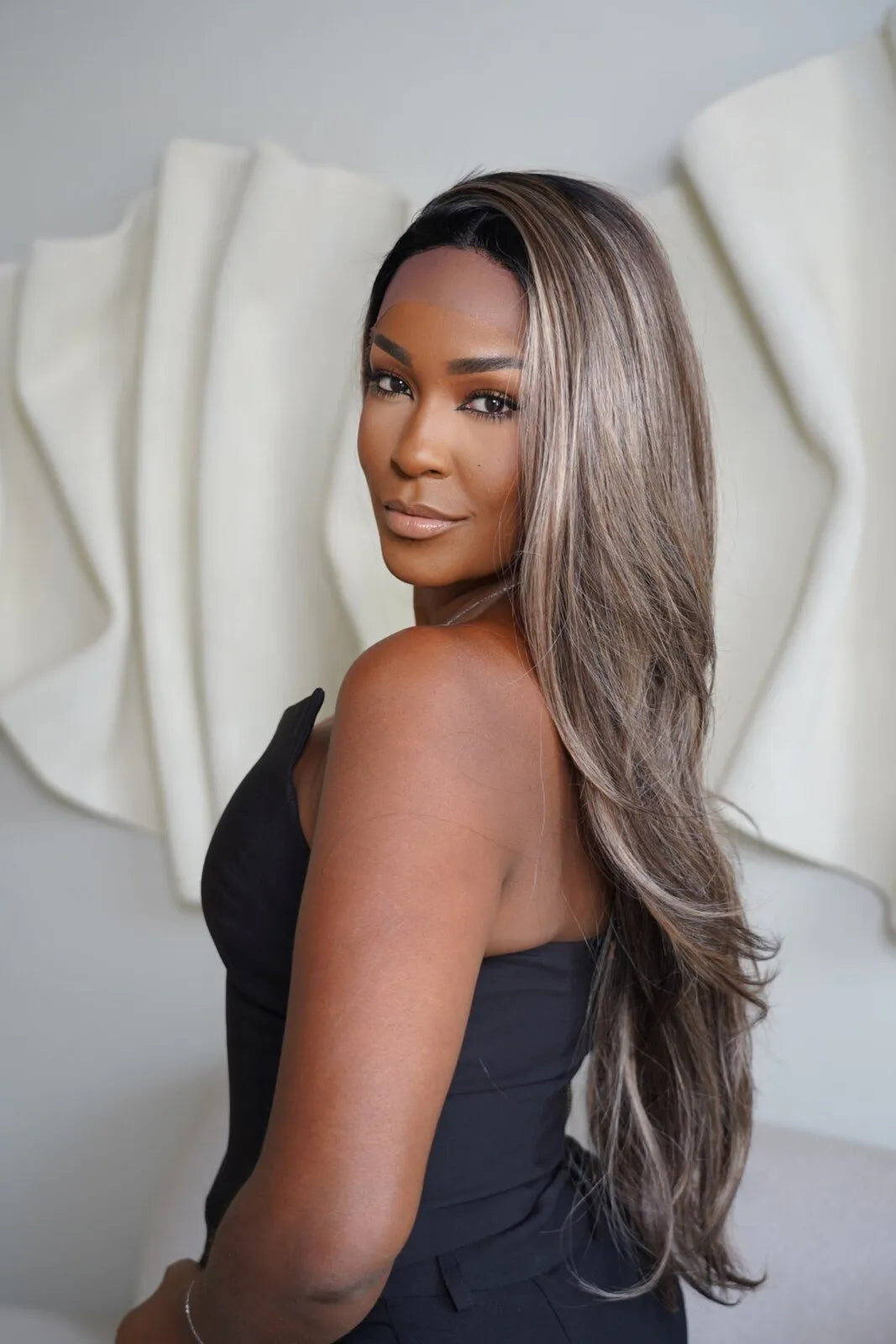 Lace front Premium Cida color 26R