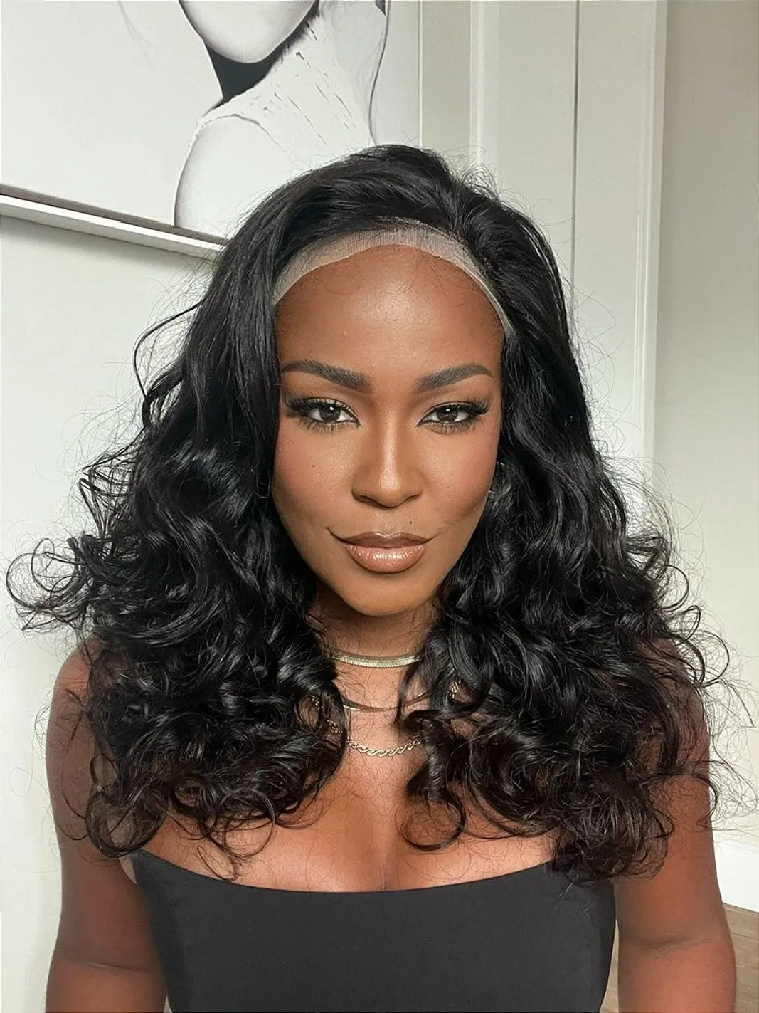 Letícia 22'' Cabello Humano Partición Libre