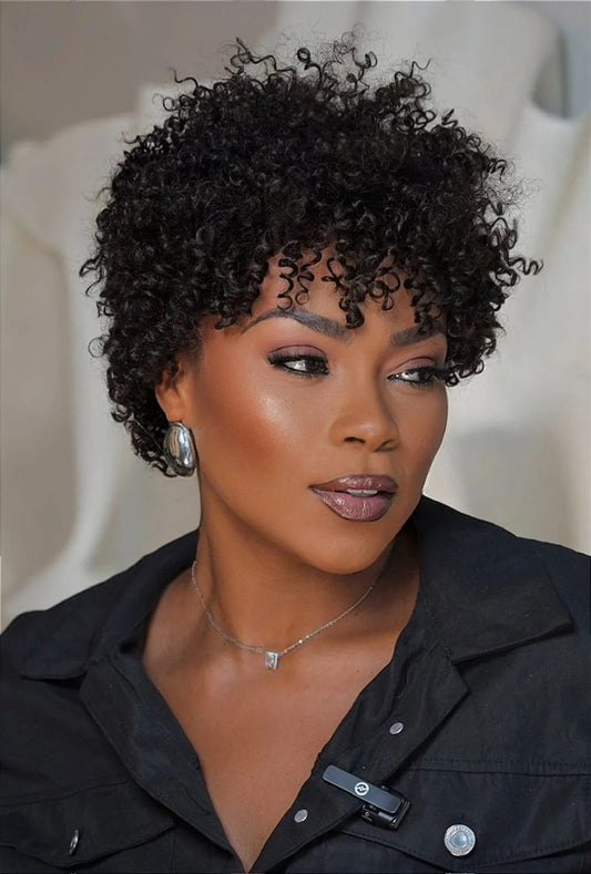 Human Hair Wig Josiane color 1b