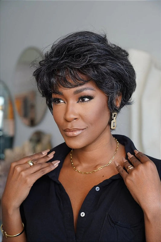 Human Hair Wig Iris color 280