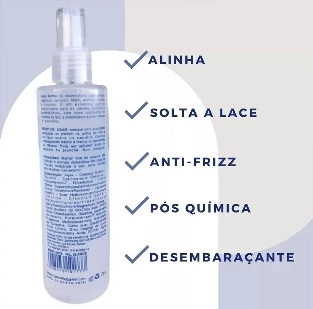 Desembaraçante Hidra Termal Para Cabelo Orgânicos Anti Frizz